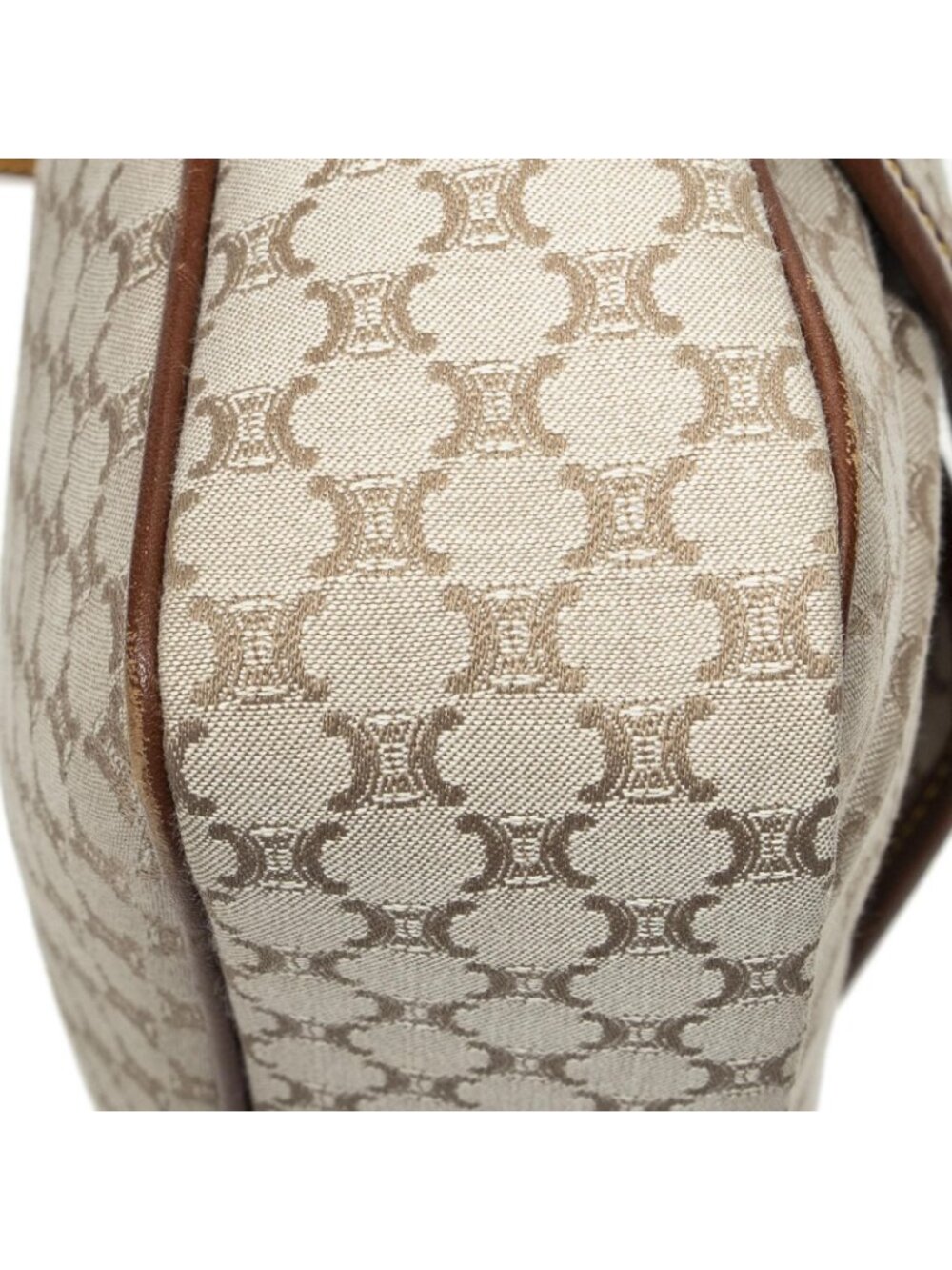 Celine Front Pocket Crossbody Beige Brown Macadam Canvas - Picture 7 of 10